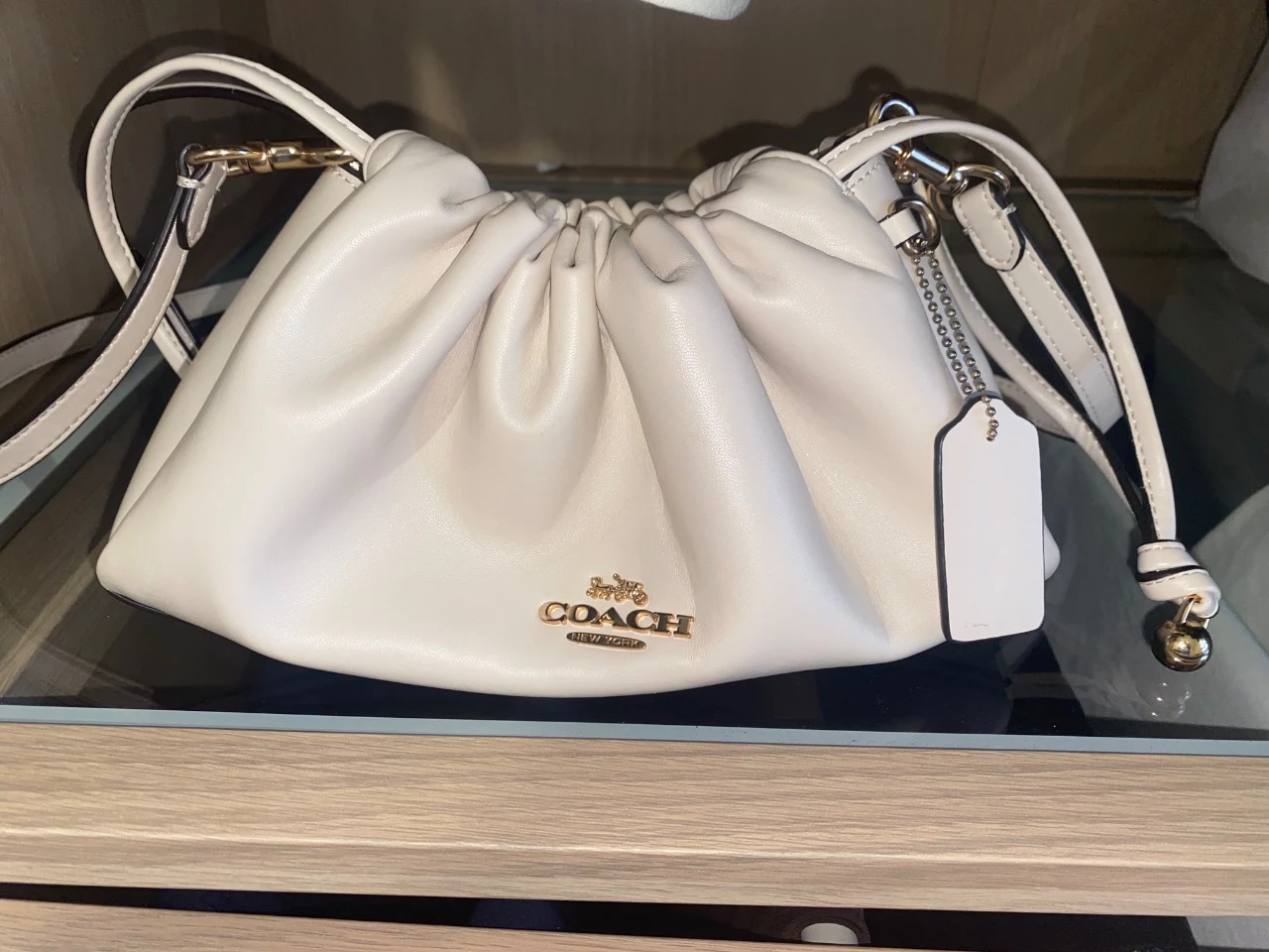 bolsa mala Coach Faye Shoulder beige crème lindissima sans défauts – photo 2